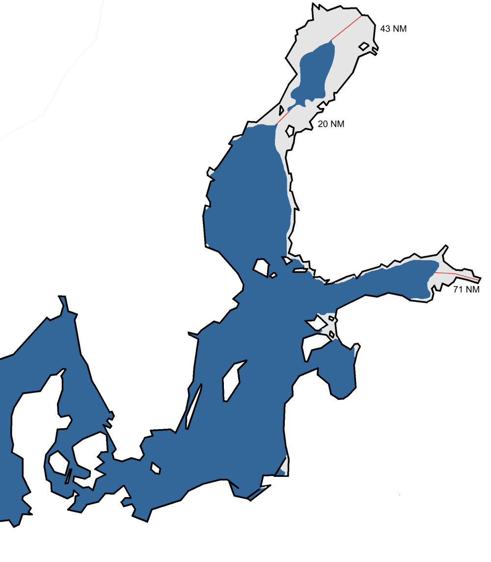 A chart of the maximum ice extent 2015.