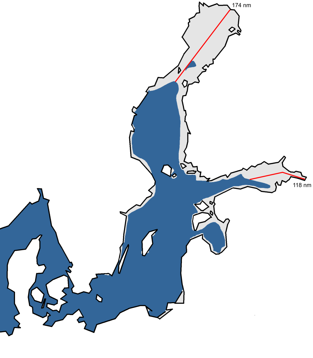 A chart of the maximum ice extent 2019.