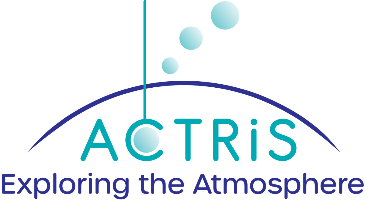 ACTRIS logo with the text Exploring the Atmosphere.