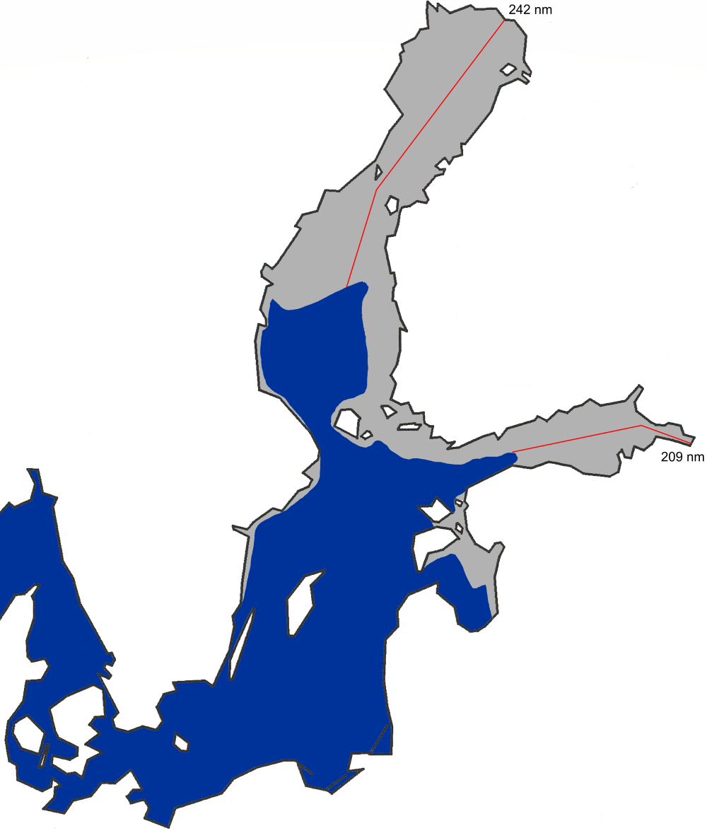 A chart of the maximum ice extent 2001.