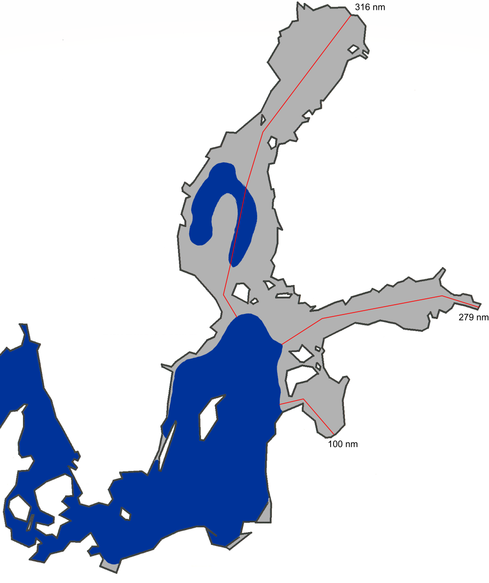 A chart of the maximum ice extent  2005.