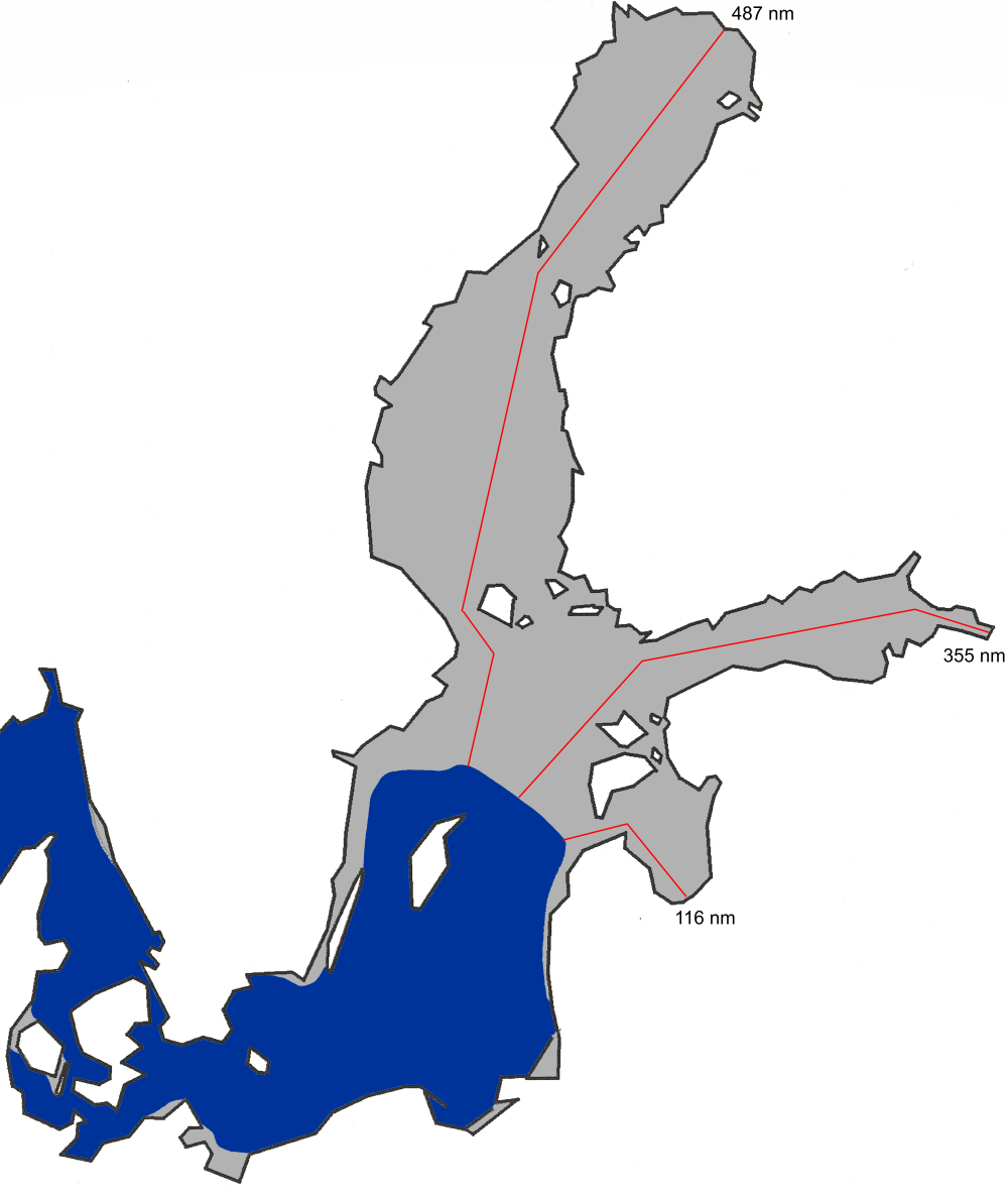 A chart of the maximum ice extent 2003.