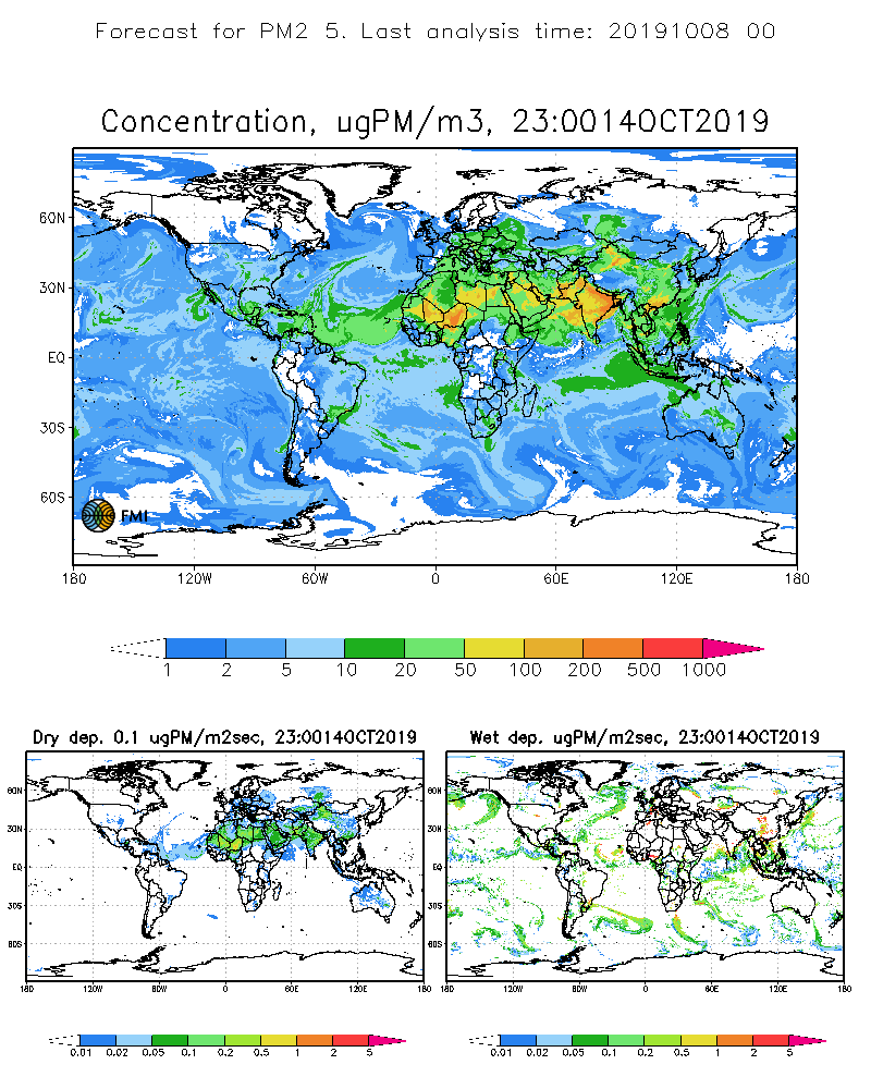 Example map of Silam model.
