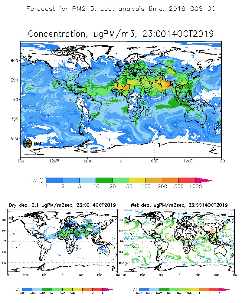 Example map of Silam model.