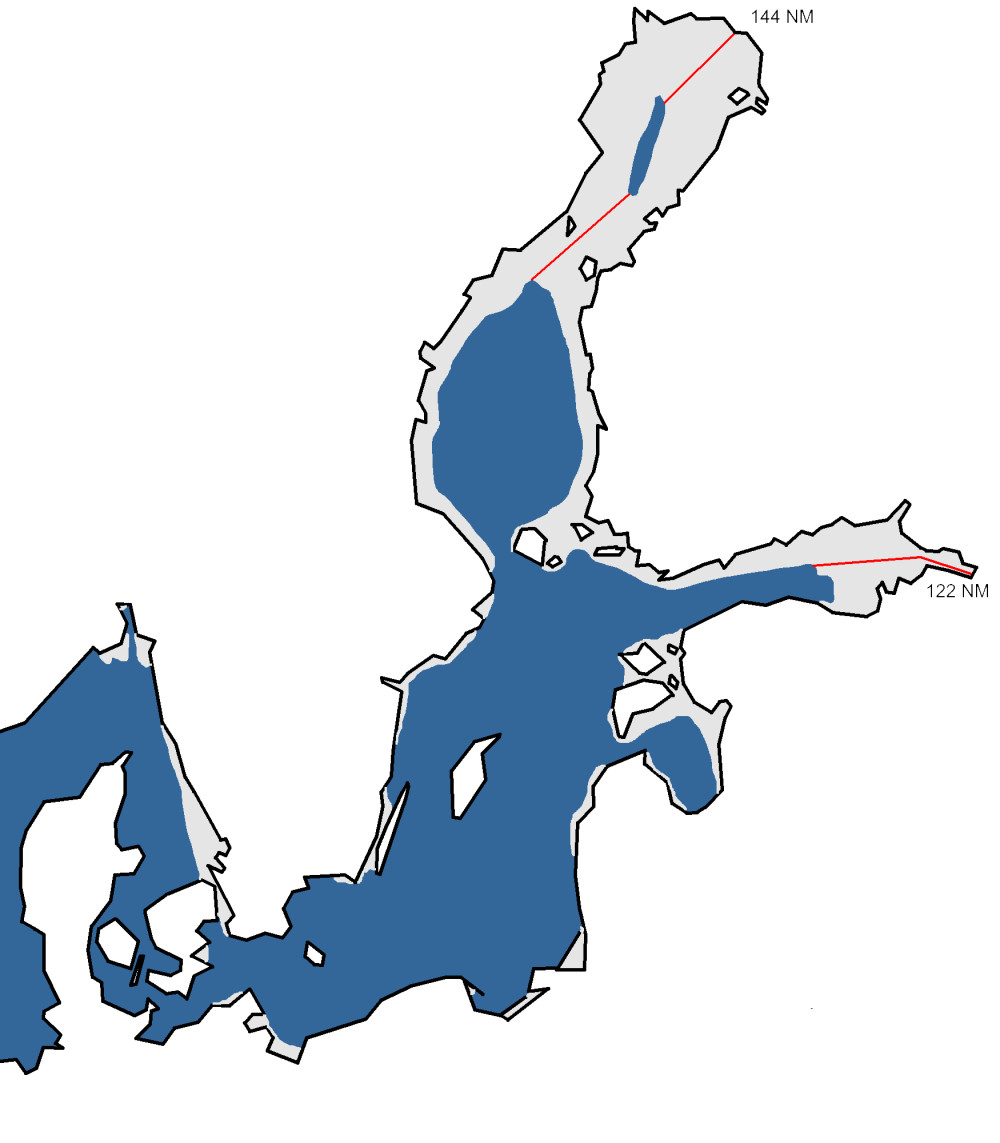 A chart of the maximum ice extent 2016.