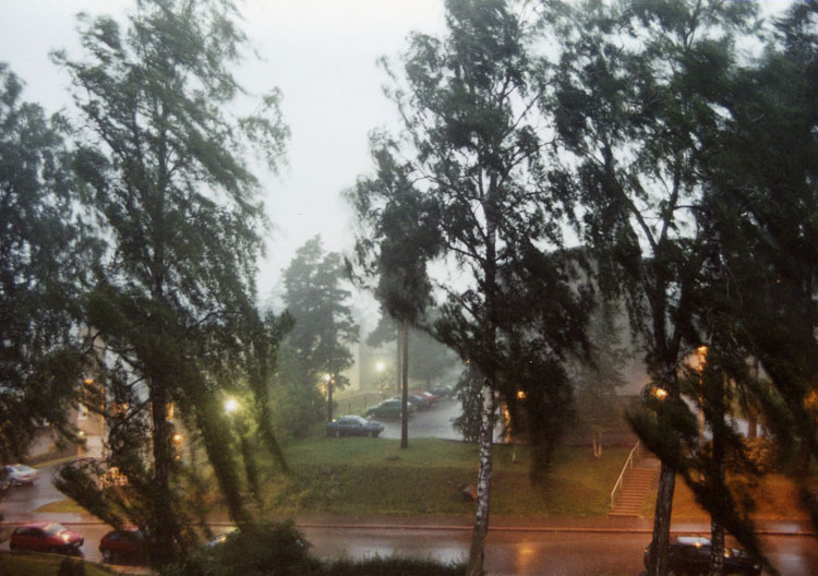 Storm in urban enviroment