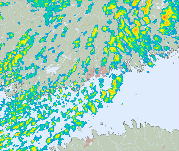Rain radar image