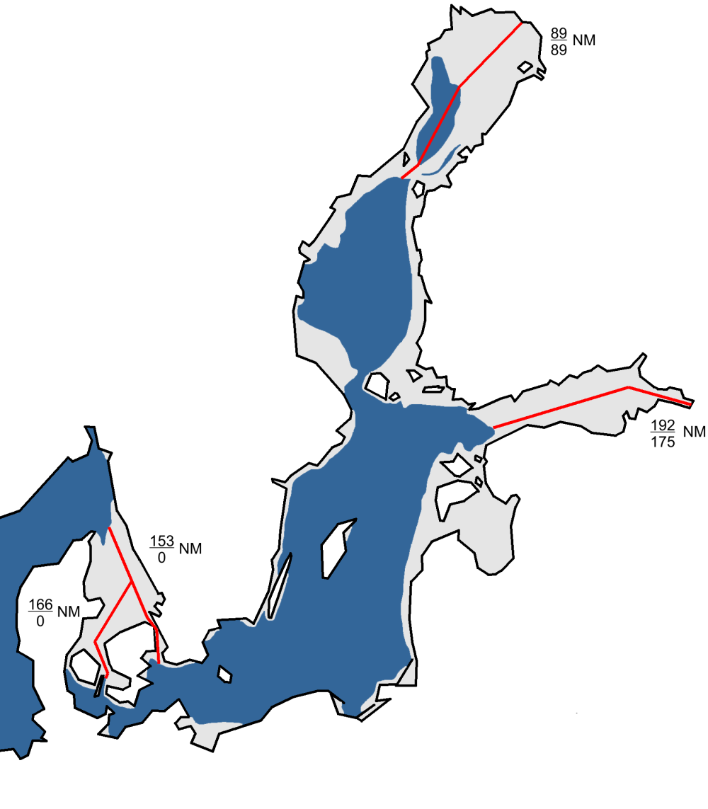 A chart of the maximum ice extent 2012.