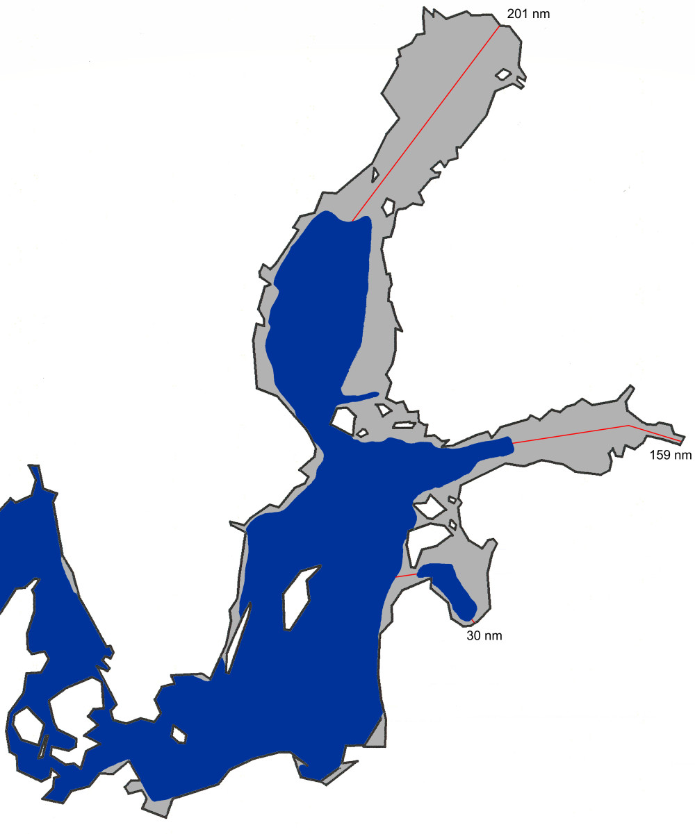 A chart of the maximum ice extent 1997.
