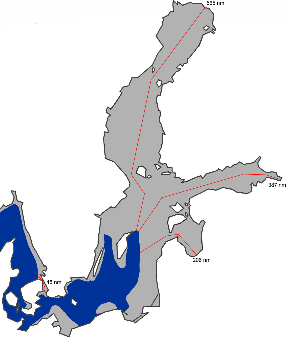A chart of the maximum ice extent 2011.