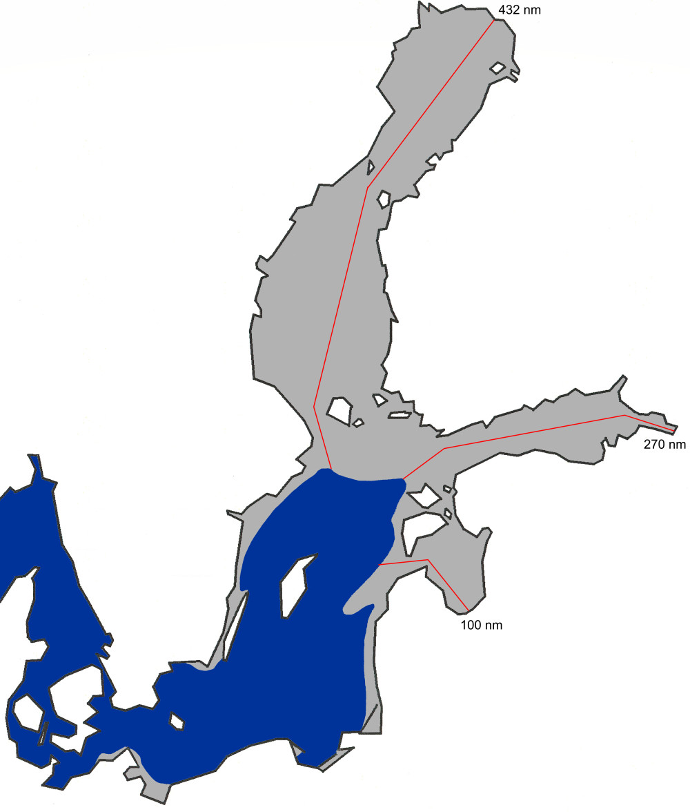 A chart of the maximum ice extent 2006.